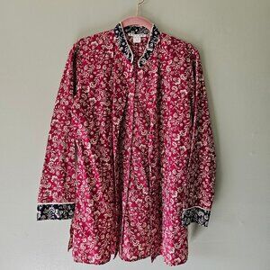 Josie Natori Vintage Asian Inspired Blouse Size Petite